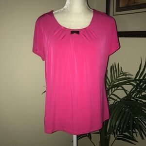2/$20 My Collection Stretch Pleated Neckline Career Top